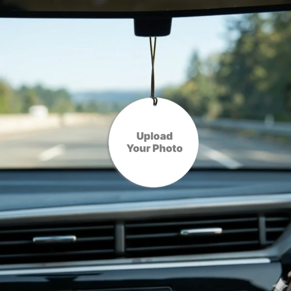 Custom Acrylic Circle Car Photo Hangings