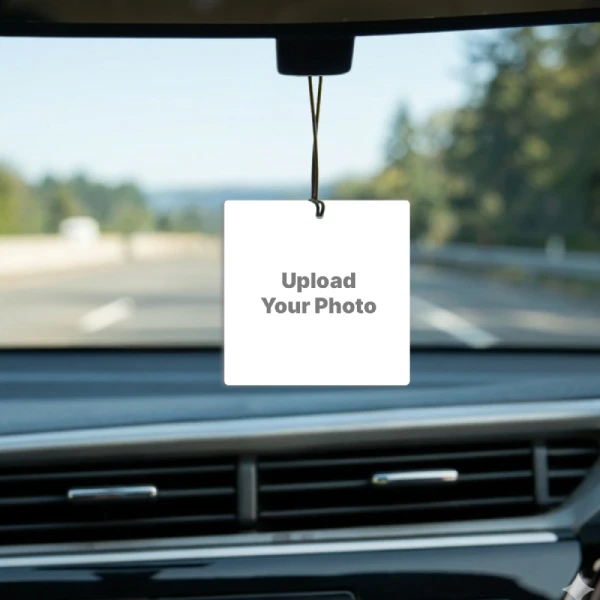 Custom Acrylic Square Shaped Car Photo Hangings