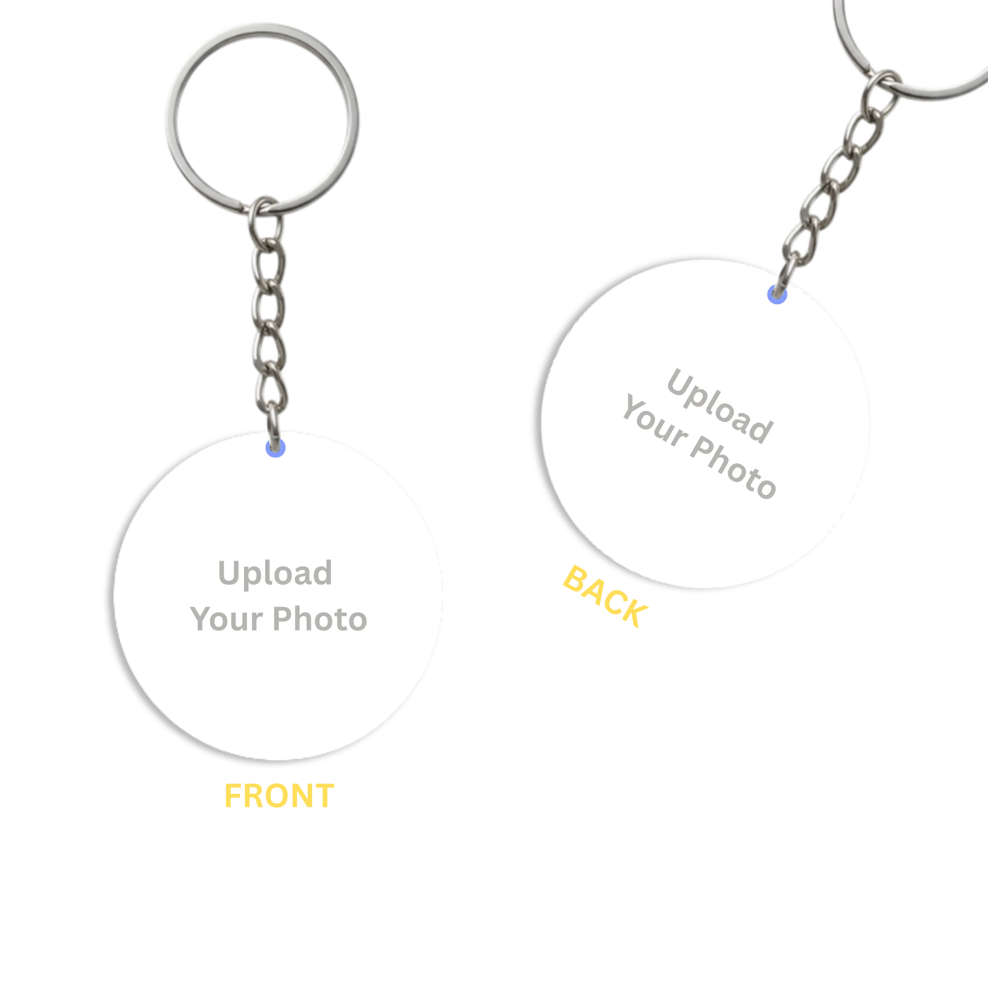 Custom Acrylic Circle Photo Keychain