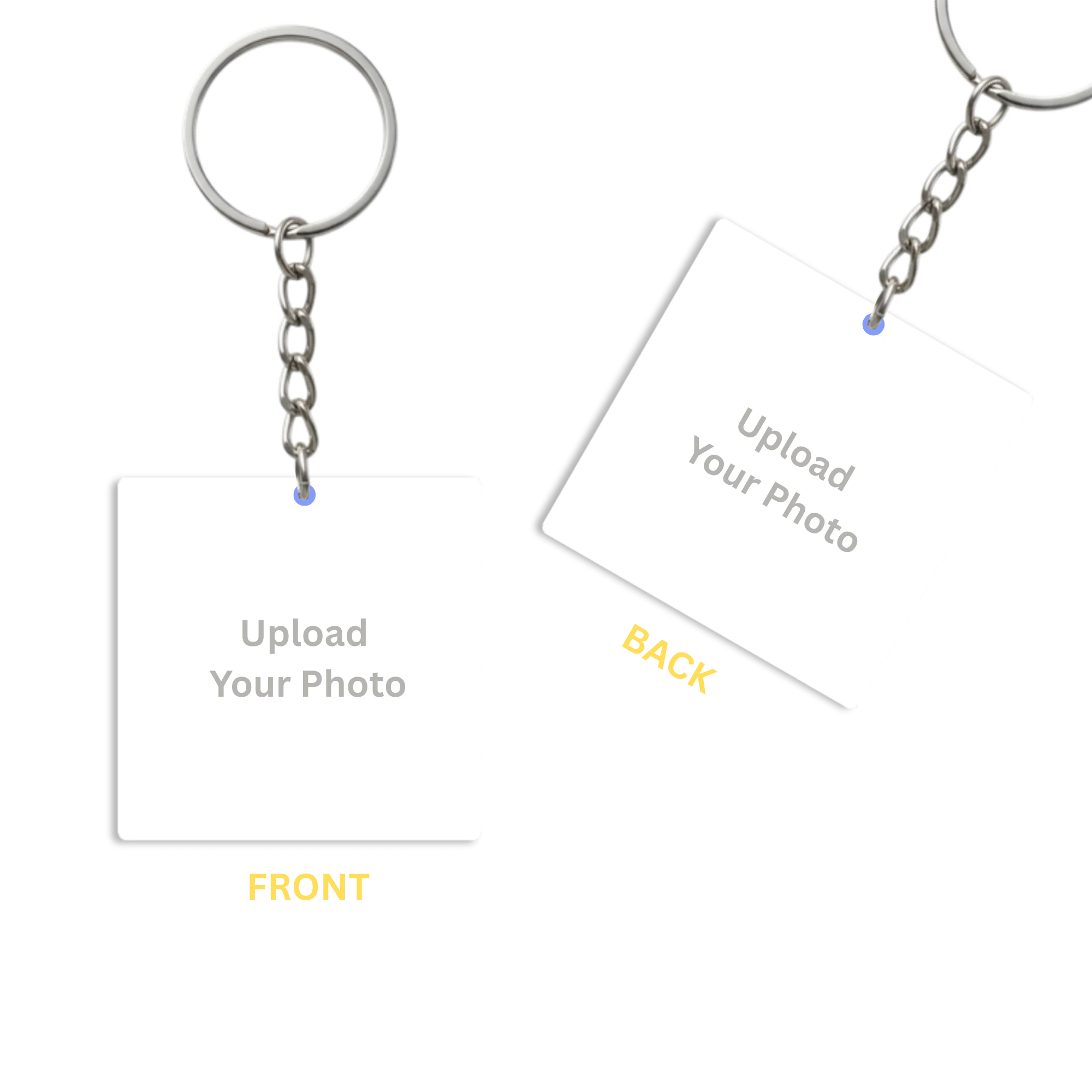 Custom Acrylic Square Photo Keychain