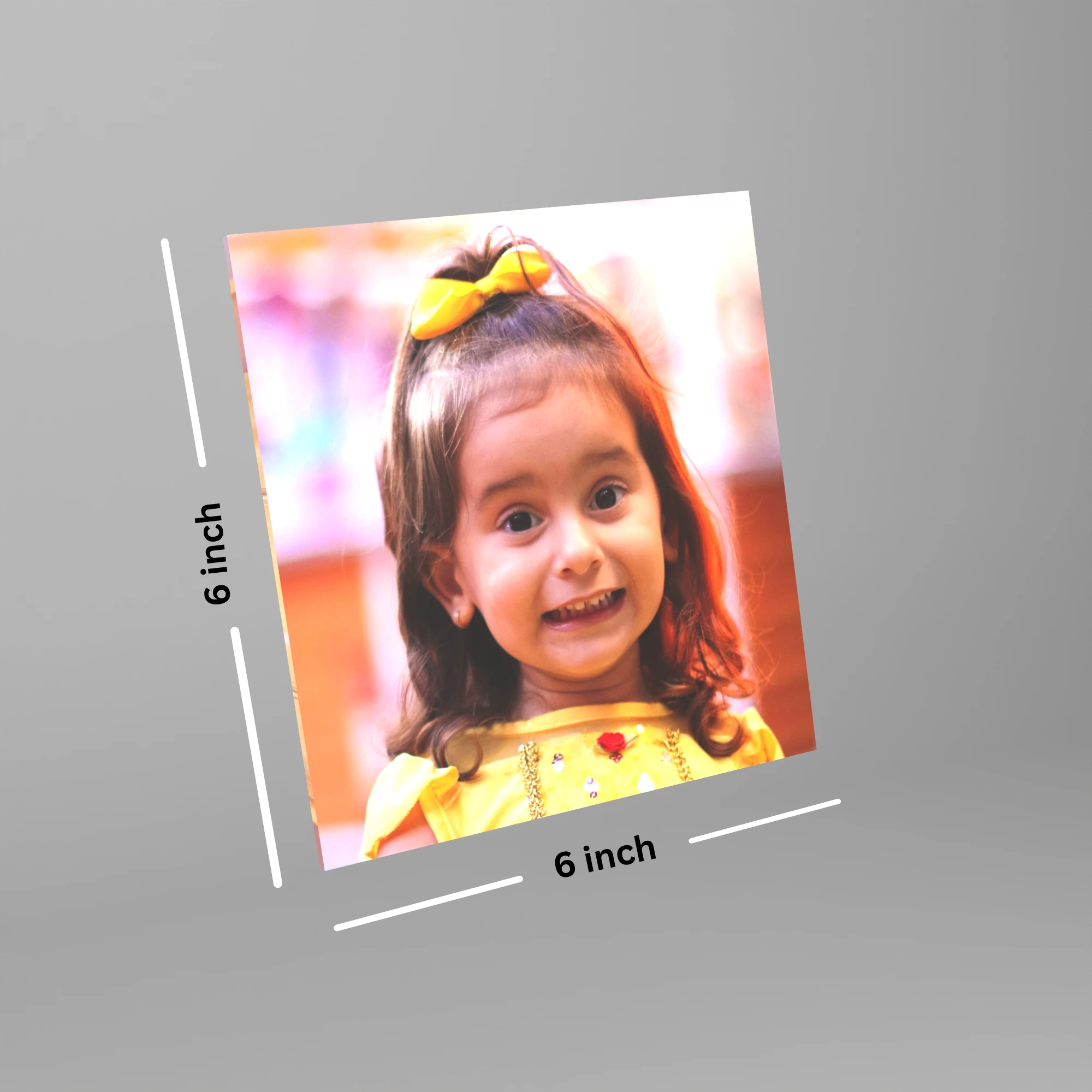 Frameless wall photo tiles