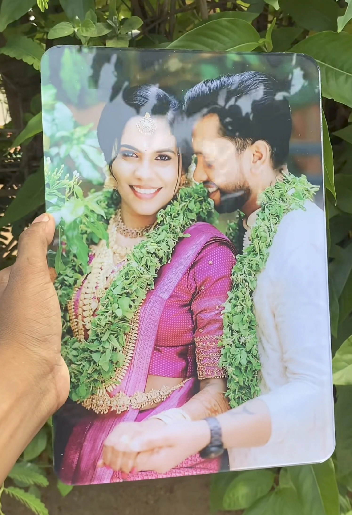 Personalised anniversary photo frame