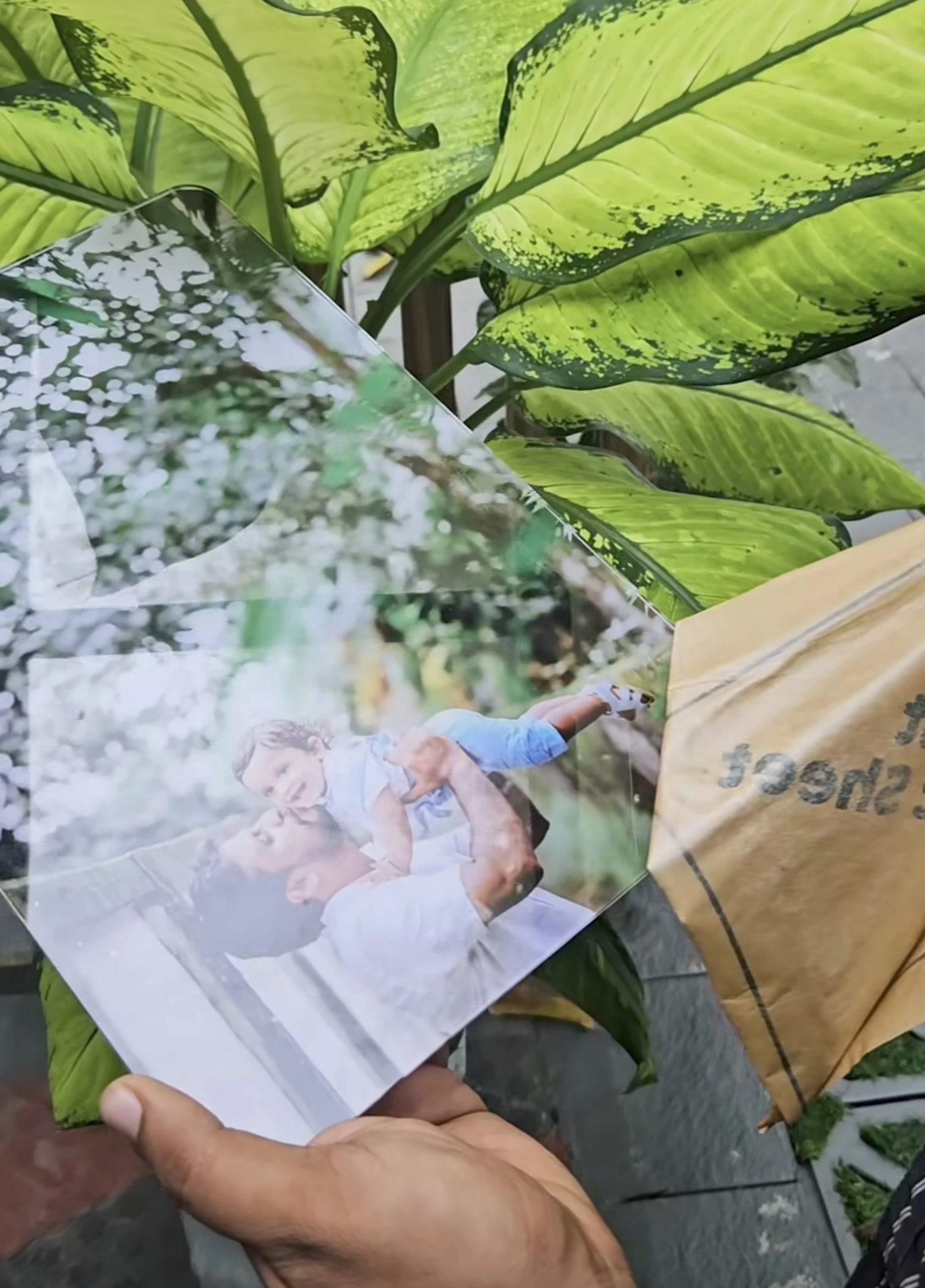 Custom acrylic photo frame gift