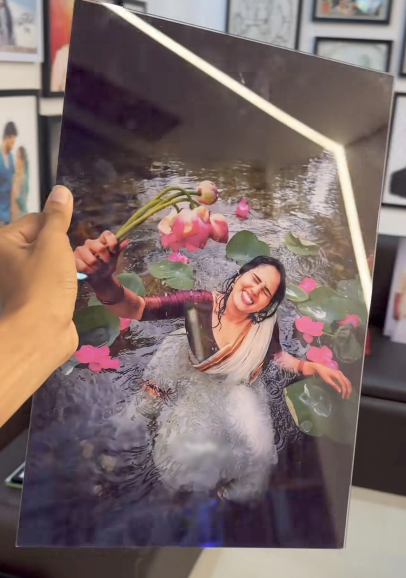 Acrylic wall photo frame