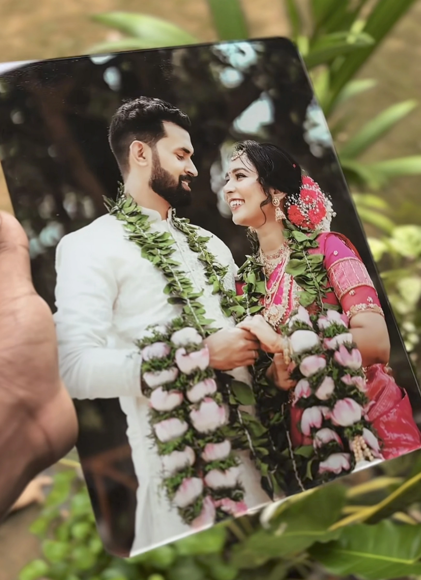 Custom portrait photo frame