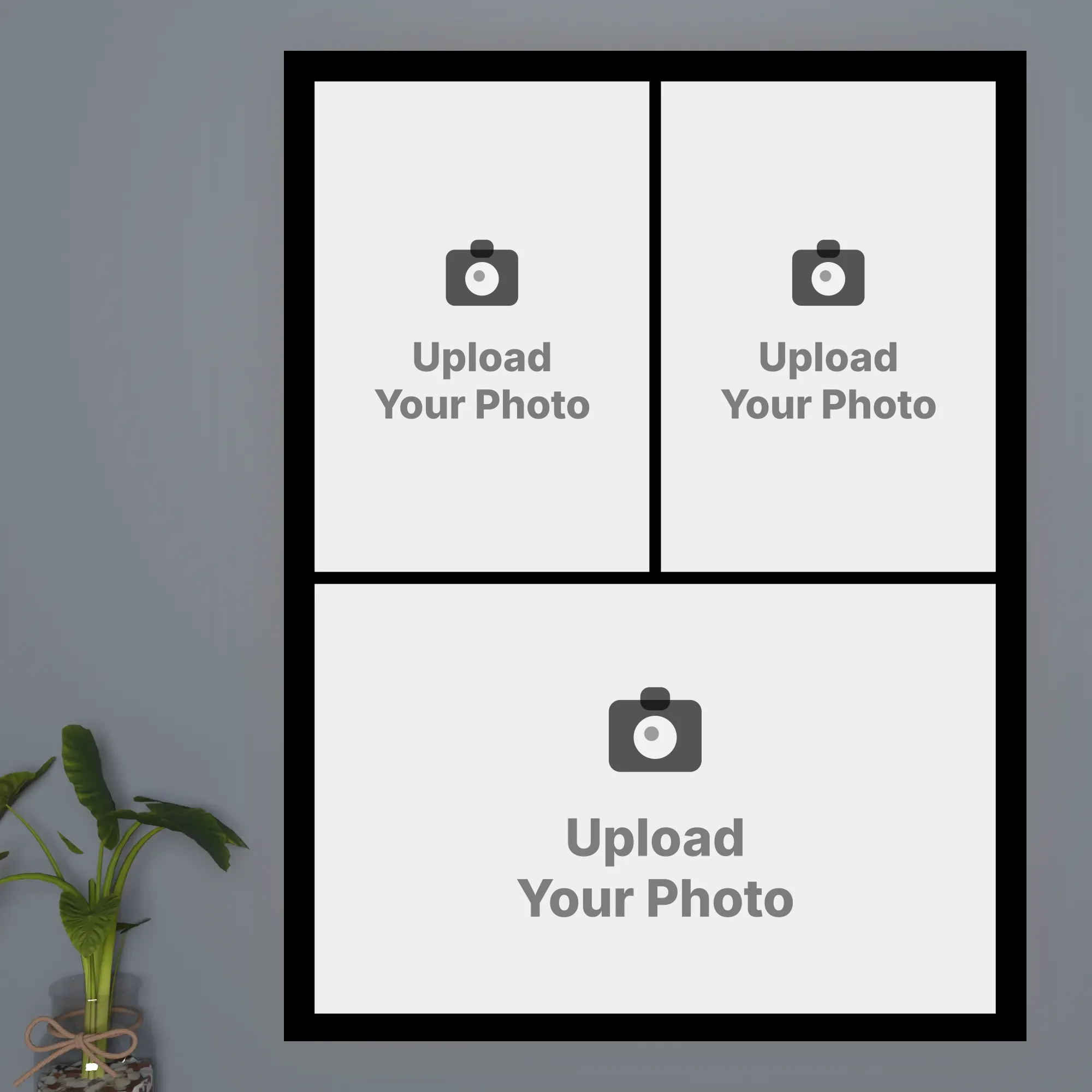 3 Photo Grid Collage Acrylic Frame (2+1 Design) | Mehabooba