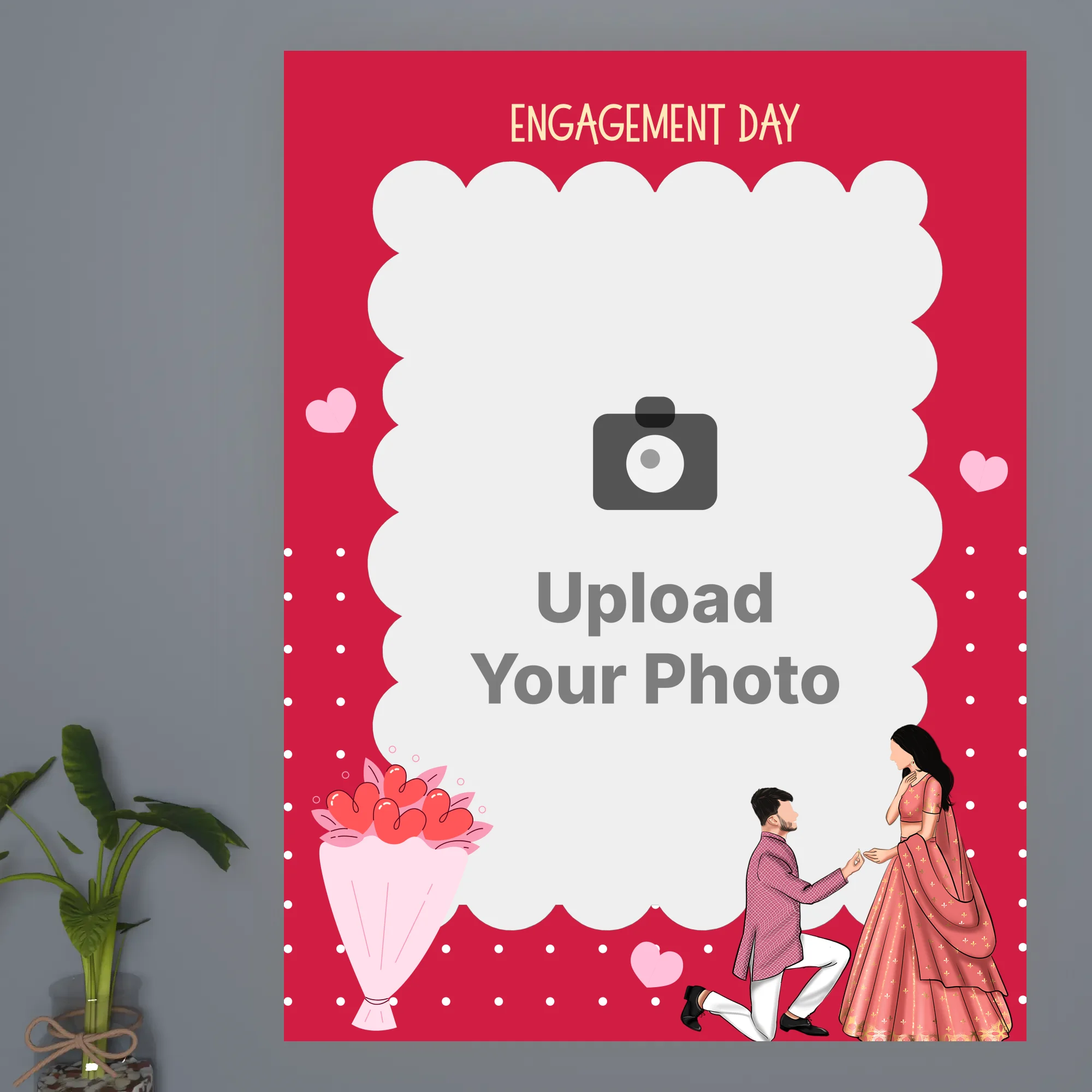 Engagement Day Acrylic Photo Frame | Mehabooba