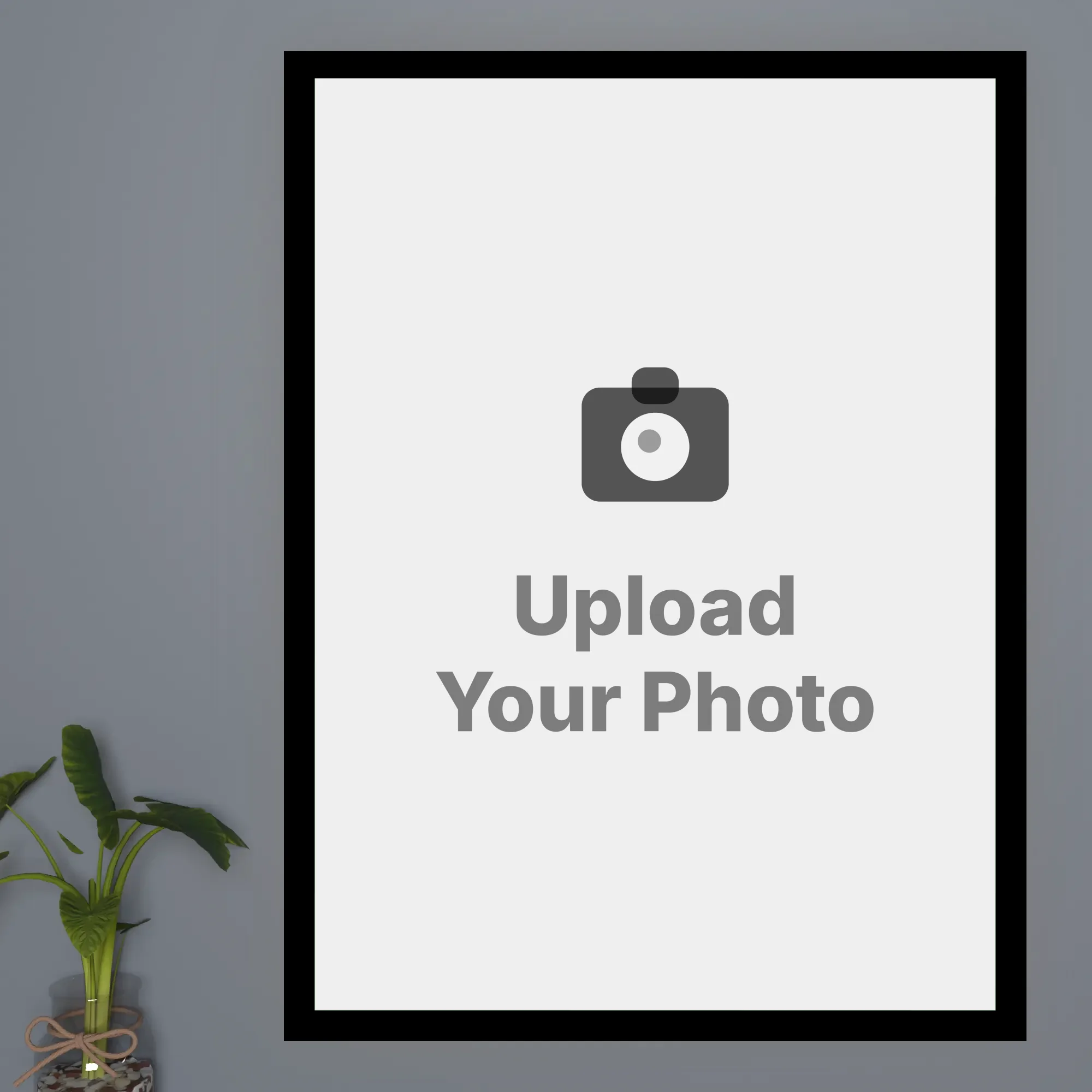 Glassy Black Border Acrylic Photo Frame | Mehabooba