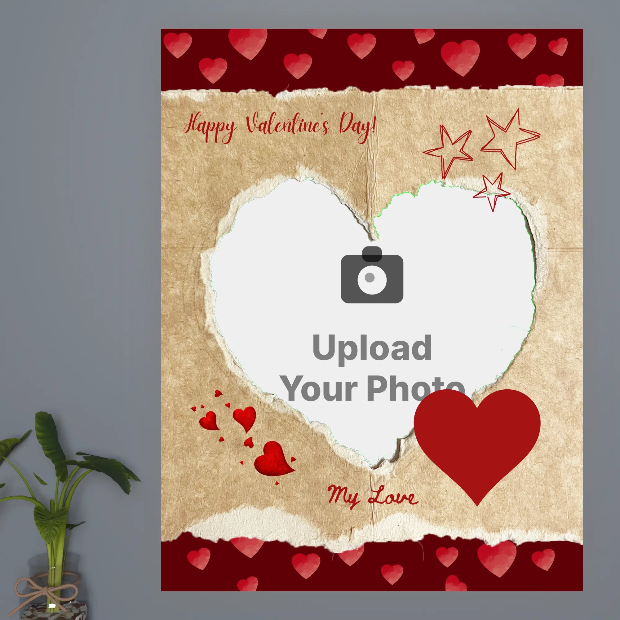 My Love - Romantic Heart Acrylic Photo Frame | Mehabooba